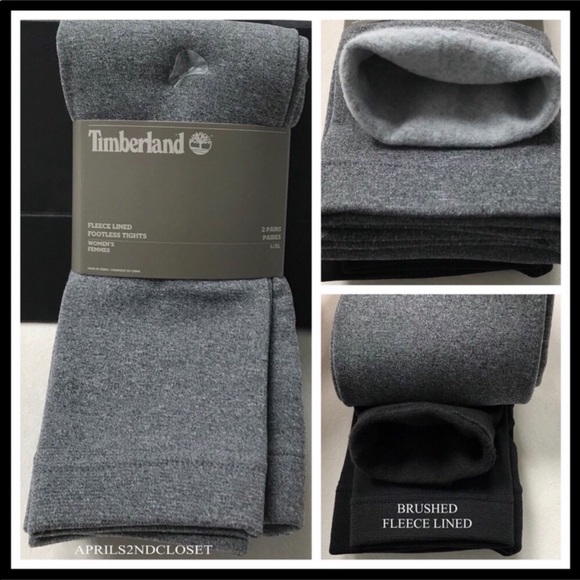 TIMBERLAND 2 FLEECE LINED LEGGINGS TIGHTS A2C - Picture 2 of 16